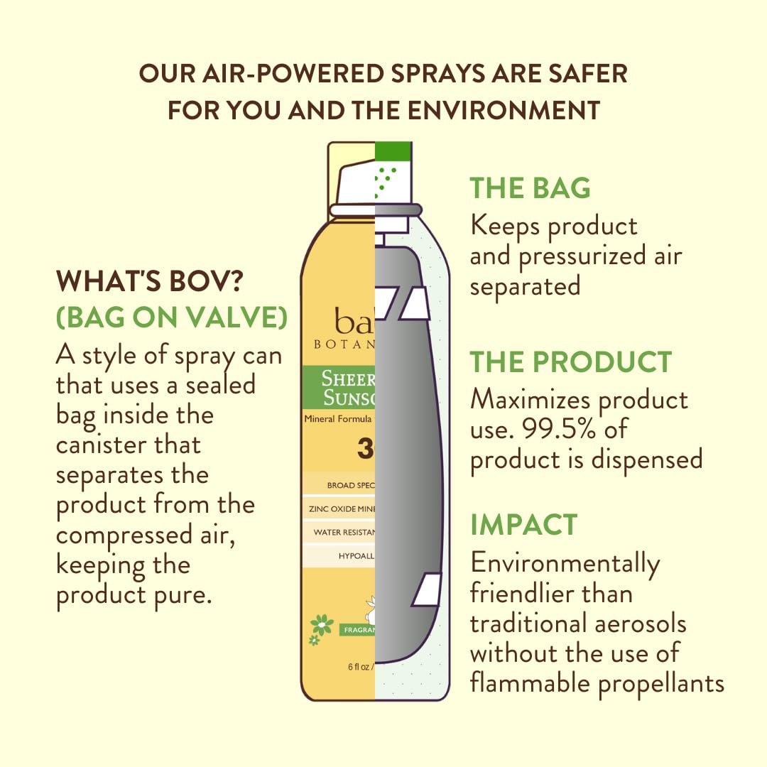 Babo Botanicals Sheer Zinc Continuous Sunscreen Spray SPF30 - 6 fl oz