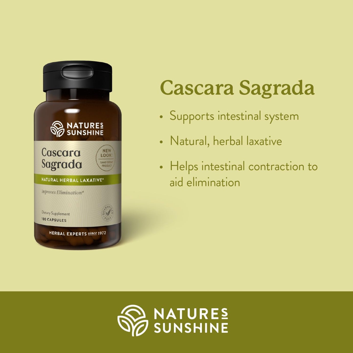 Nature's Sunshine Cascara Sagrada -100 Capsules