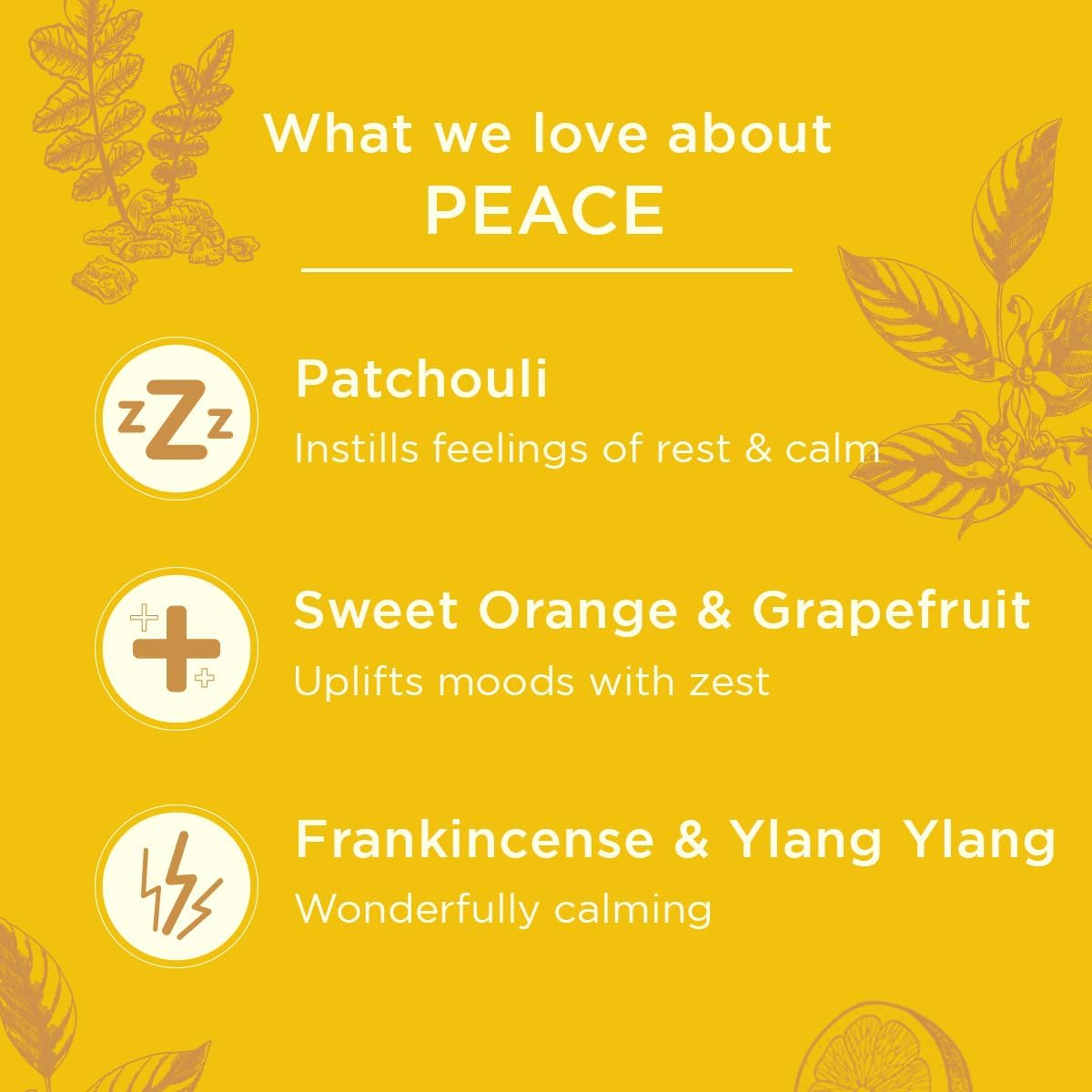 Gya Labs Peace Essential Oil Roll-On - Sweet, Soothing Scent