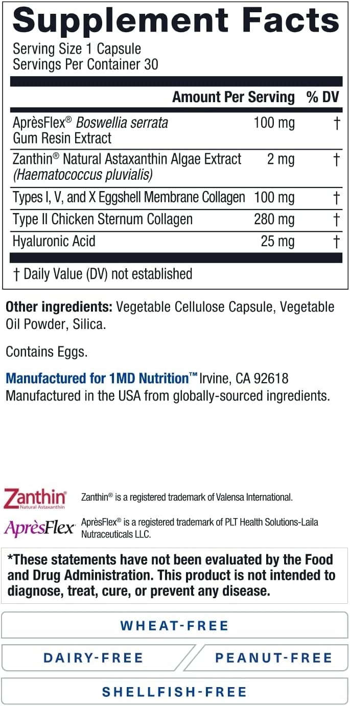 1MD Nutrition MoveMD - Health Supplement for Joint Discomfort & Support 30 count