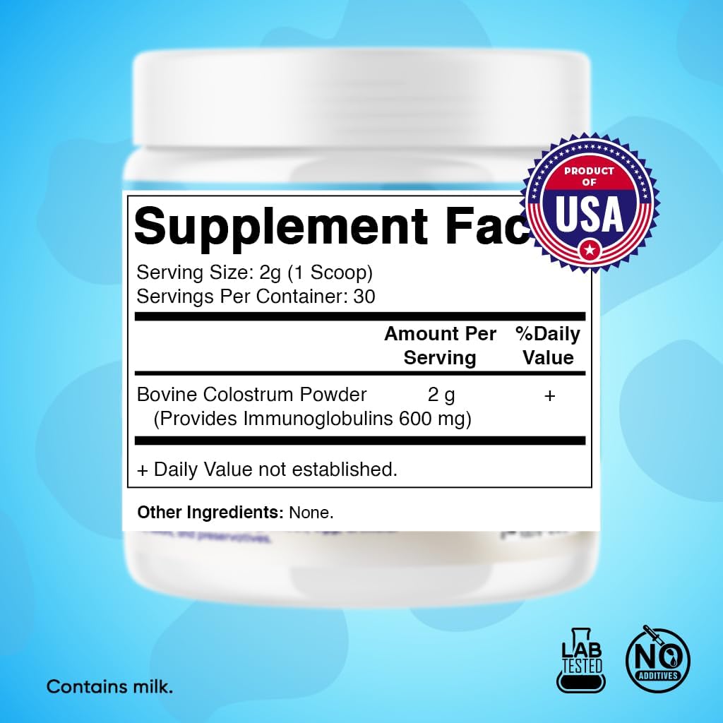 Vitamatic Bovine Colostrum 30% IgG Powder - 60 Gram