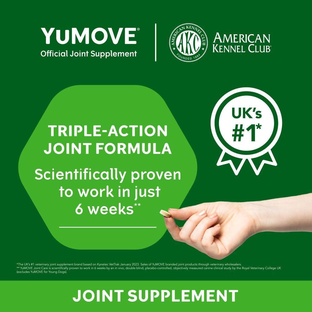 YuMOVE Adult Dog Tablets | Hip and Joint Supplement 120 Count