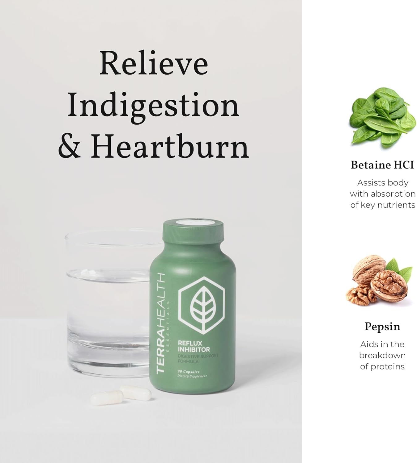 Terra Health Essentials - Reflux Inhibitor 90 Capsules