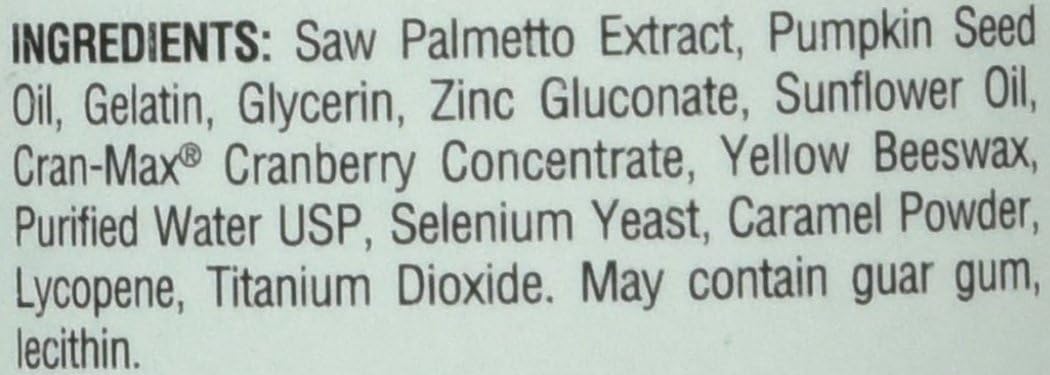 TruNature Prostate Plus Health Complex - Saw Palmetto with Zinc, Lycopene, Pumpkin Seed - 250 Softgels
