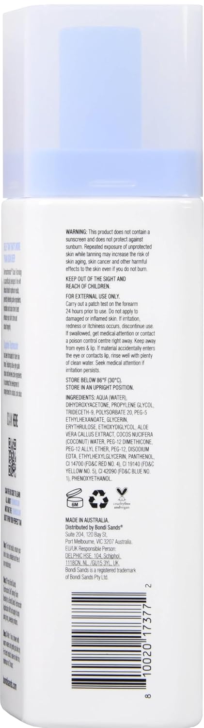 Bondi Sands Technocolor 1 Hour Express Self Tanning Foam,6.76 fl oz