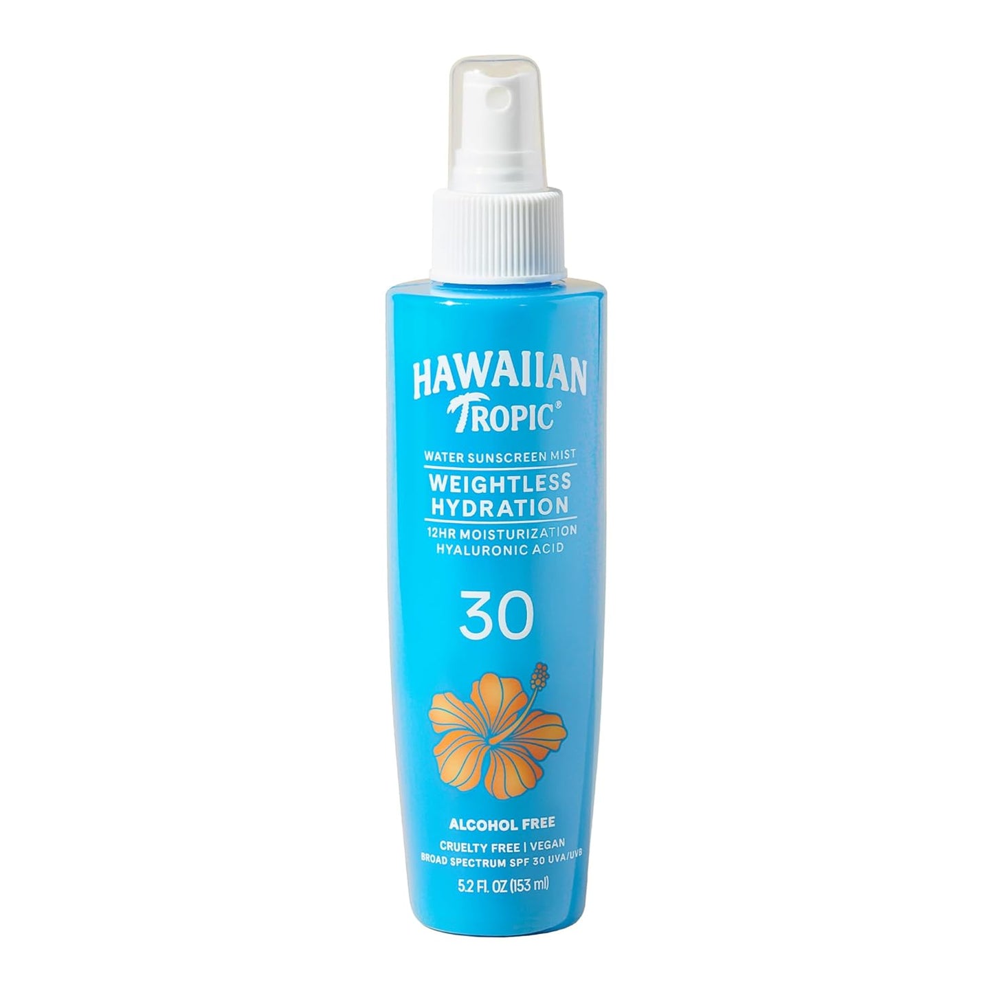 Hawaiian Tropic Weightless Hydration Water Mist for Body SPF 30, 5.2oz