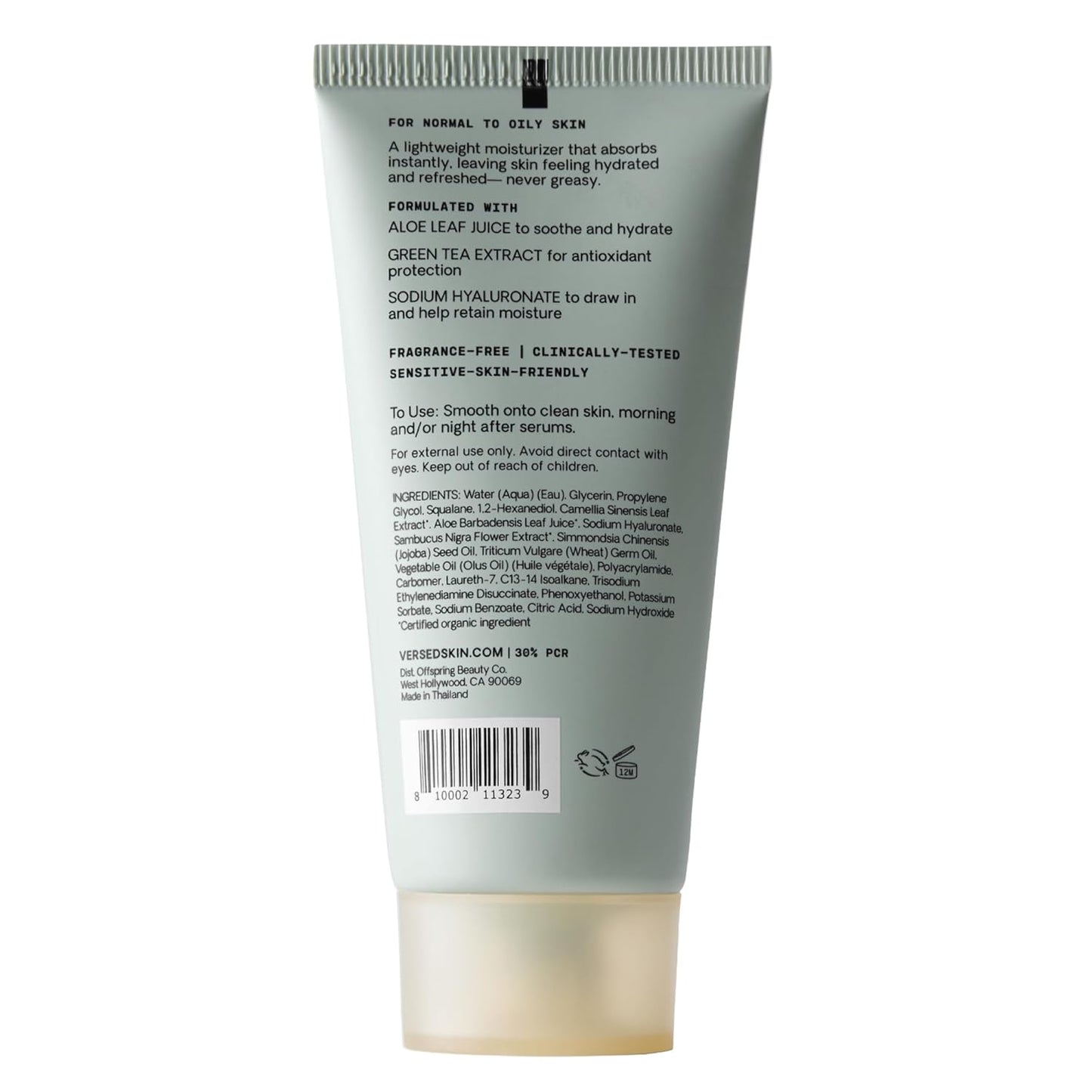 Versed Dew Point Gel Moisturizer For Face - 2 fl oz