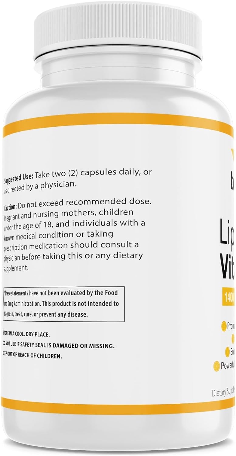 Biodora Liposomal Vitamin C, Healthy Immune System,180 Capsules
