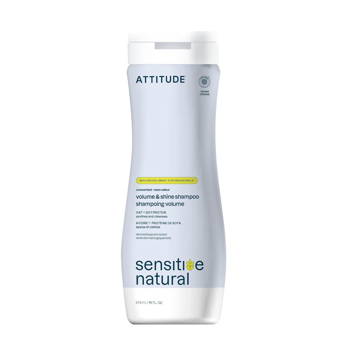 ATTITUDE Hair Shampoo for Sensitive Dry Scalp -16 Fl Oz