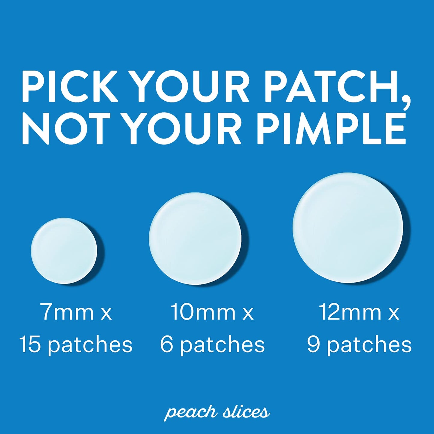 Peach Slices Acne Spot Dots Hydrocolloid Acne Patches For Zits, Blemishes 30 Count