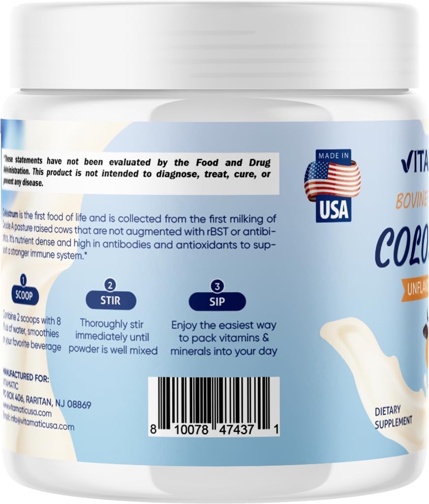 Vitamatic Bovine Colostrum 30% IgG Powder - 60 Gram