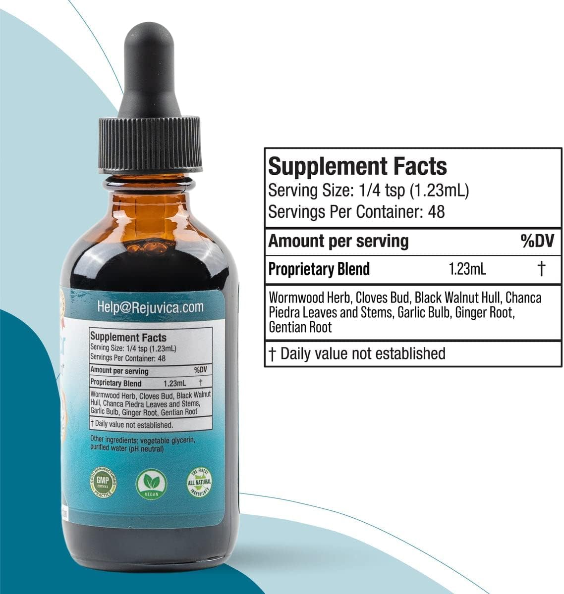 IntestiClear - Advanced Intestinal Cleanse Support for Humans -2fl oz