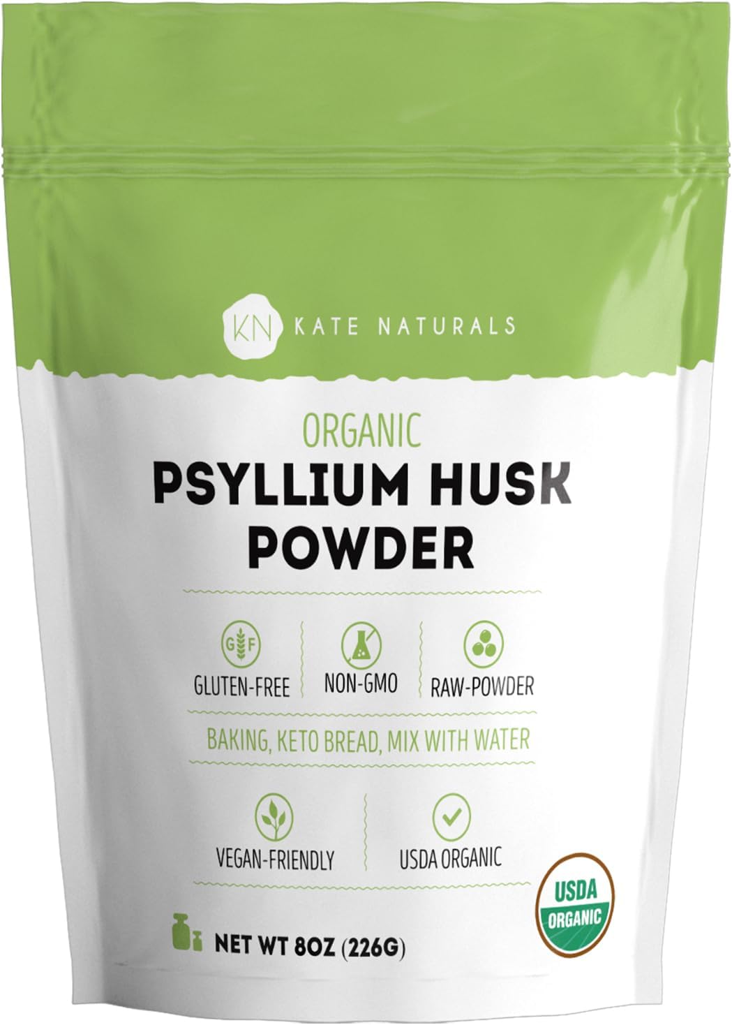 Kate Naturals Psyllium Husk Powder - 8oz