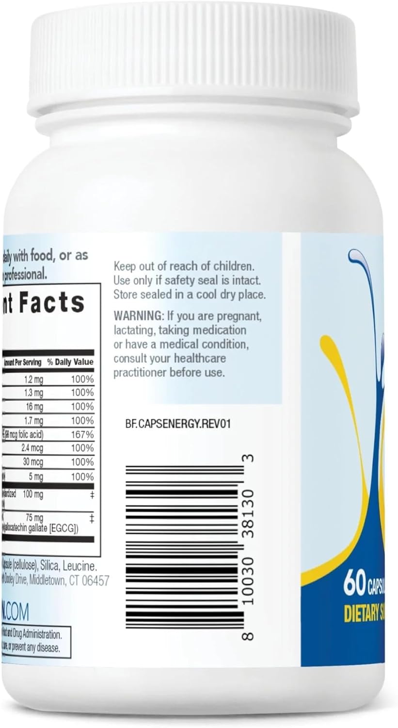 Bariatric Fusion B Vitamins for Energy Support B-Complex with 70mg - 60 Count