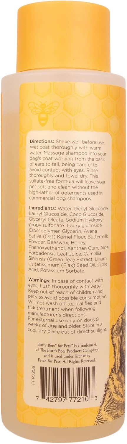 Burt's Bees for Pets Oatmeal Dog Shampoo - 16 Fl Oz
