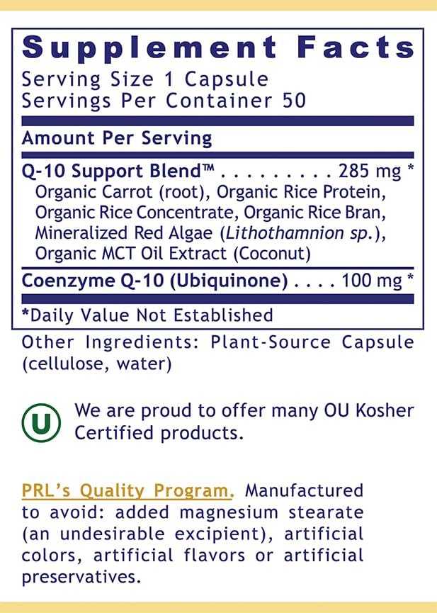 Premier CoQ-10, - 50 Capsules