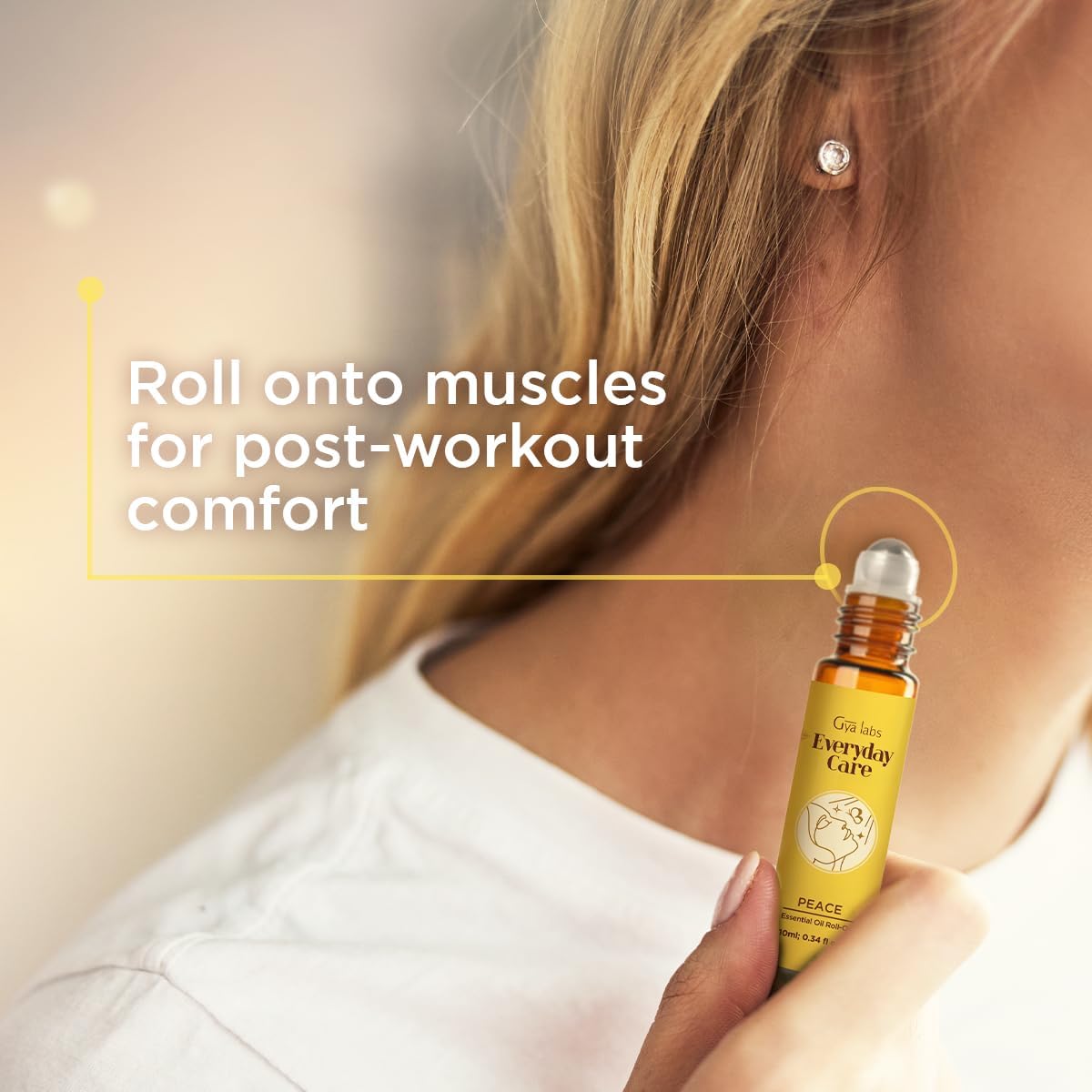 Gya Labs Peace Essential Oil Roll-On - Sweet, Soothing Scent