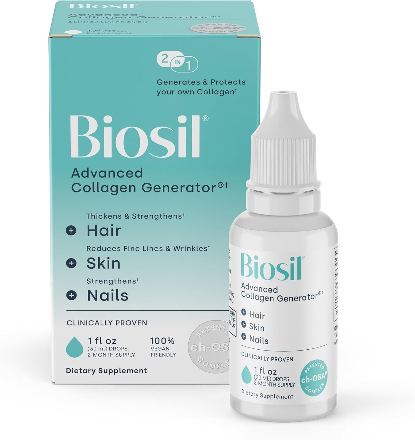 Biosil Collagen Booster Supplement - 1 fl oz Drops