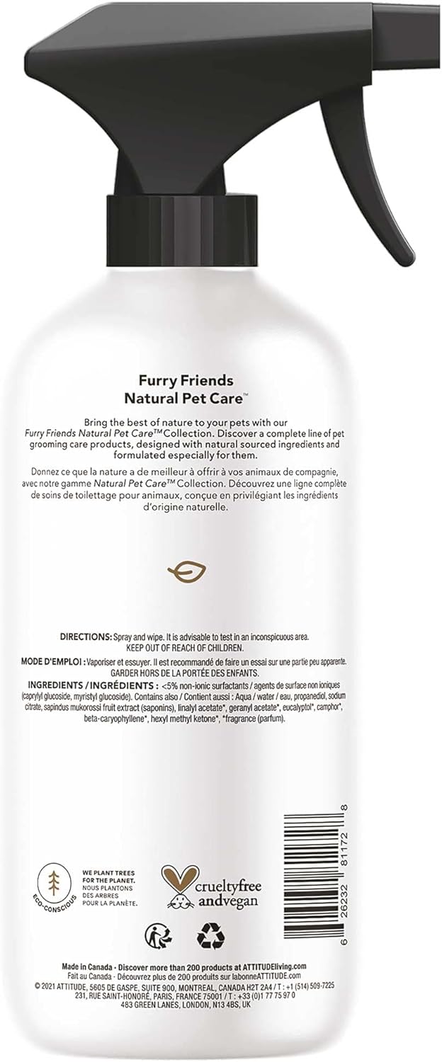 ATTITUDE All Surface Cleaner for Pets- Lavender, 16 Fl Oz