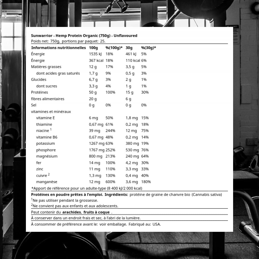Sunwarrior - US Pantry Hemp Protein - 26.4 oz