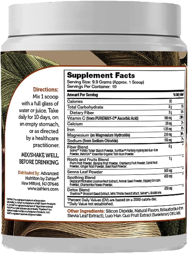 Zahler Colon Cleanse, 10 Day Detox and Gut Health Support,10 Servings