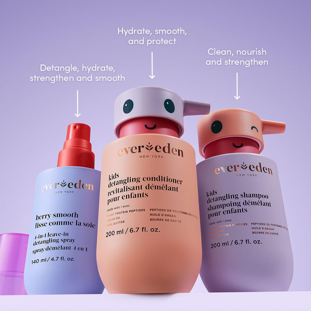 Evereden Kids Detangler Spray: 4-in-1 Leave-In Hair Spray
