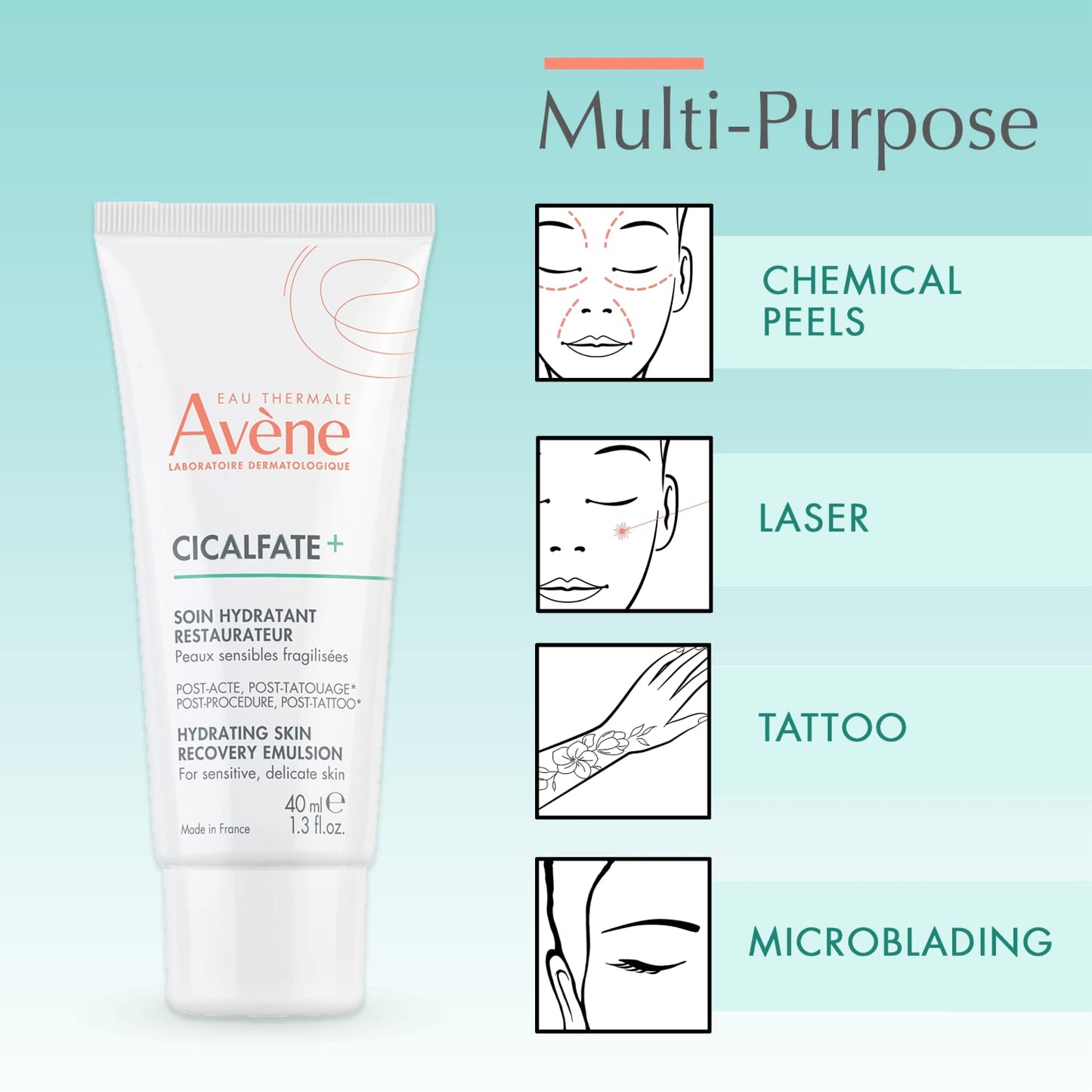 Avène Cicalfate+ Hydrating Skin Recovery Emulsion - 1.3 Fl Oz