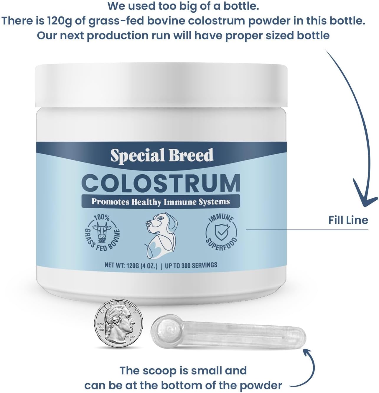 Special Breed Bovine Colostrum for Dogs and Cats -4 oz