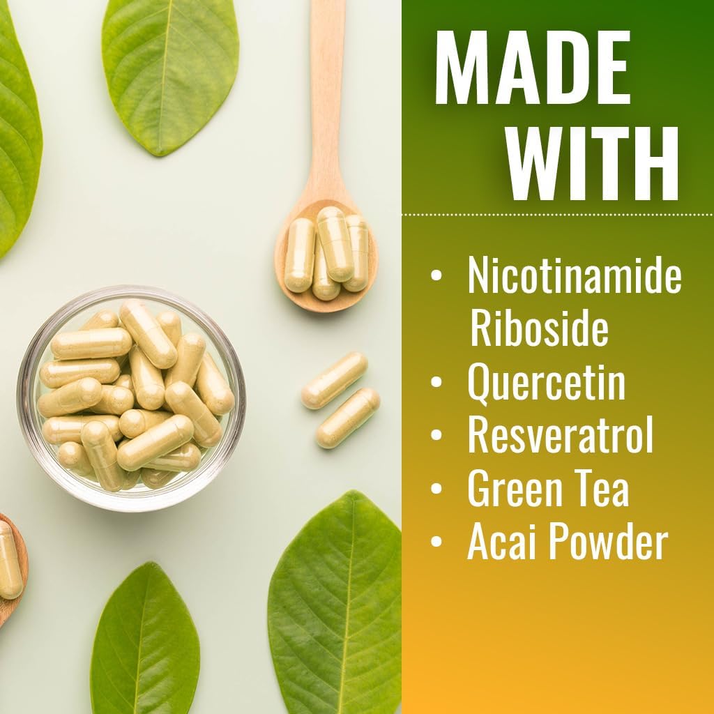 Vitamatic NAD Nicotinamide Riboside Supplement 1300mg - 60 Ct