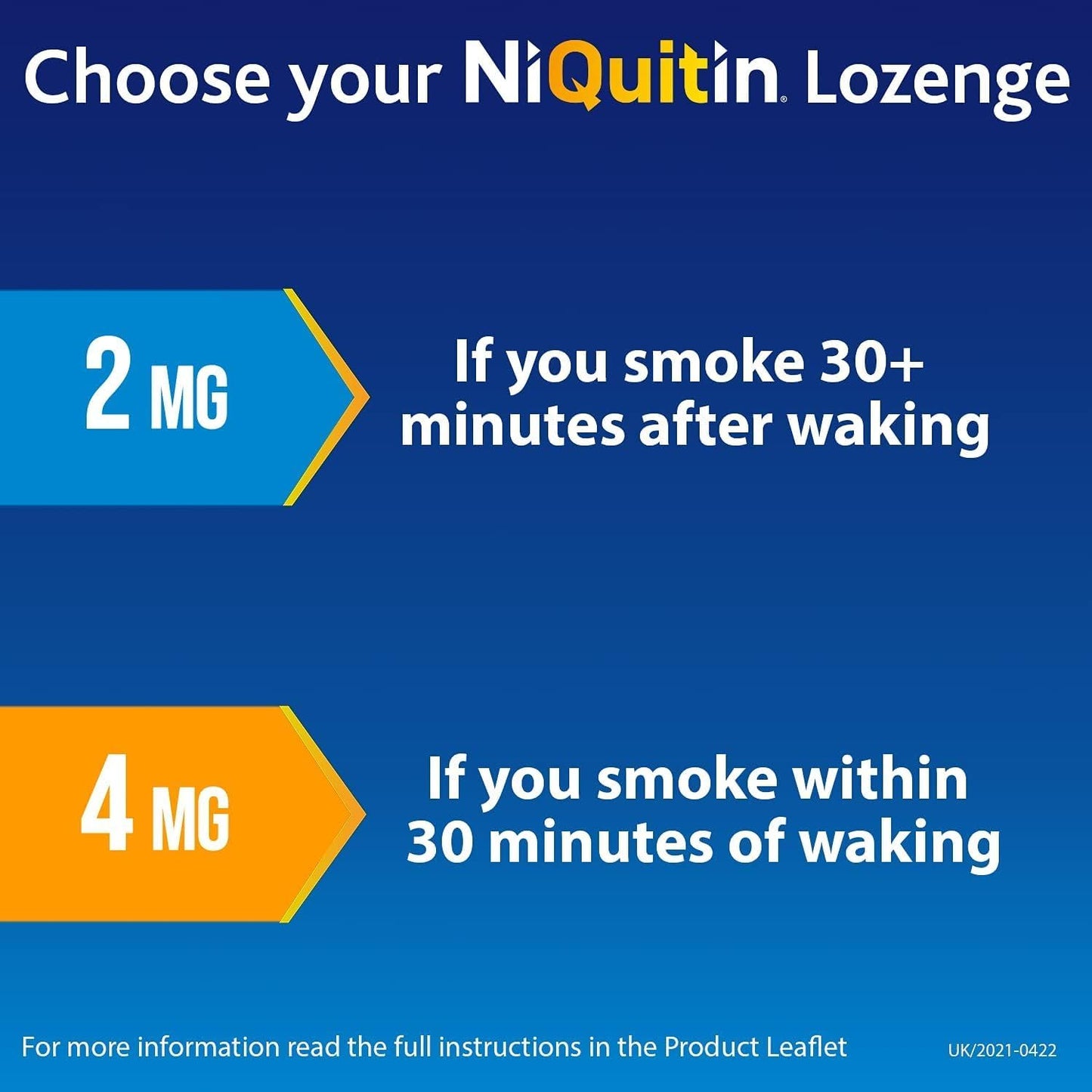 NiQuitin Mint 2 mg - Effective Smoking Craving Relief - 132 Lozenges