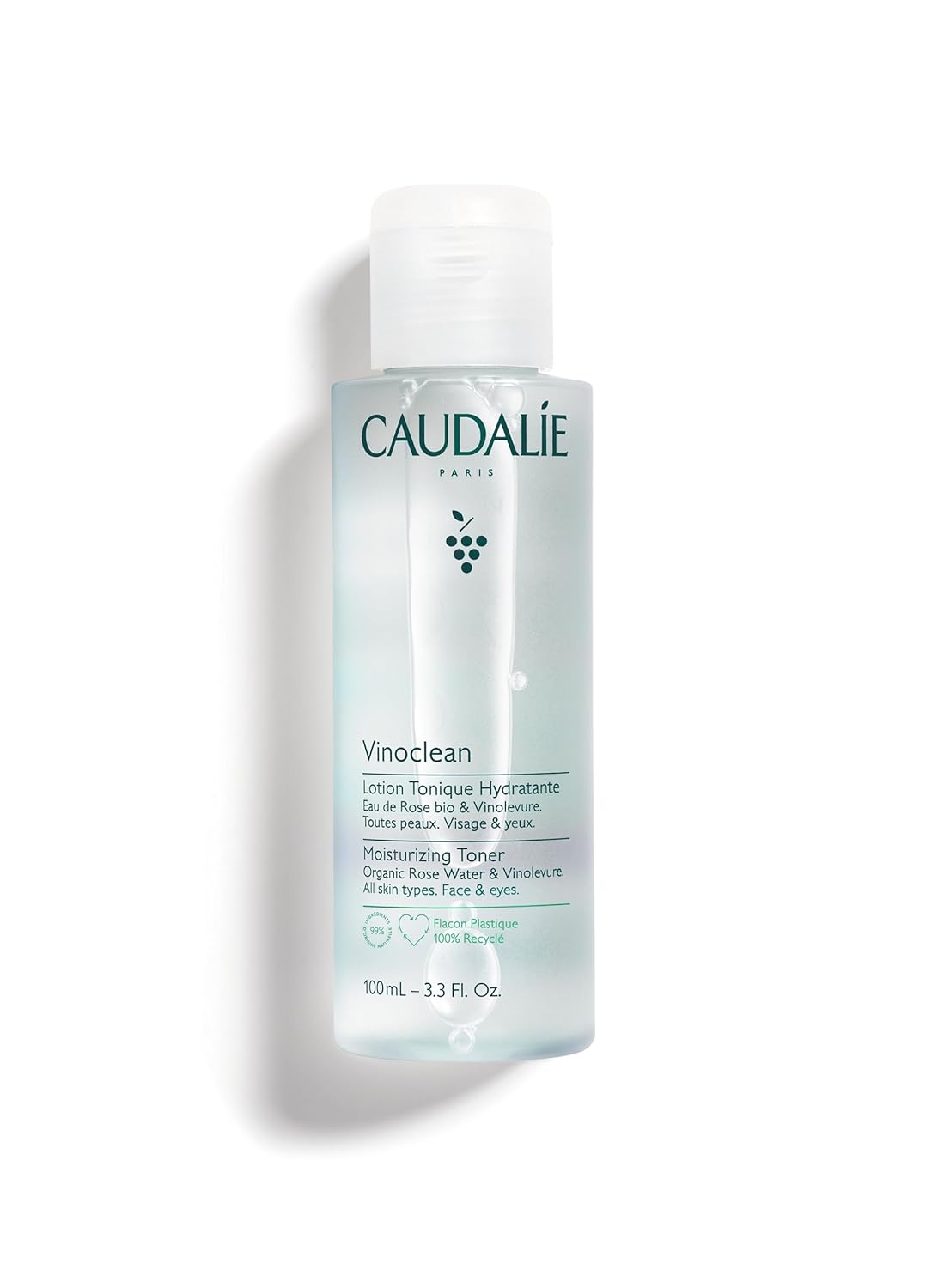 Caudalie Vinoclean Moisturizing Toner with Rose Water -100ml