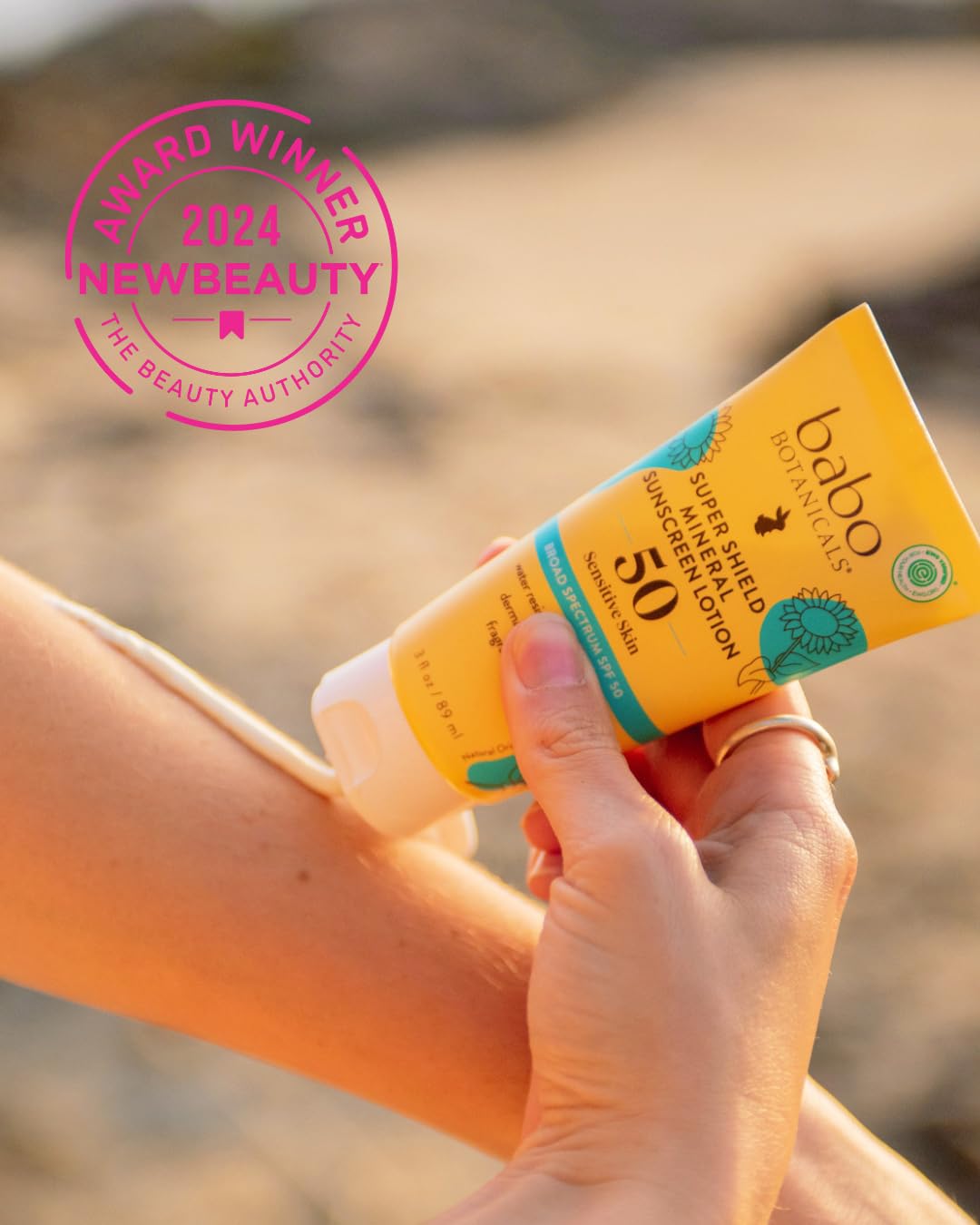 Babo Botanicals Sheer Mineral Sunscreen Lotion SPF 50 -3 fl oz