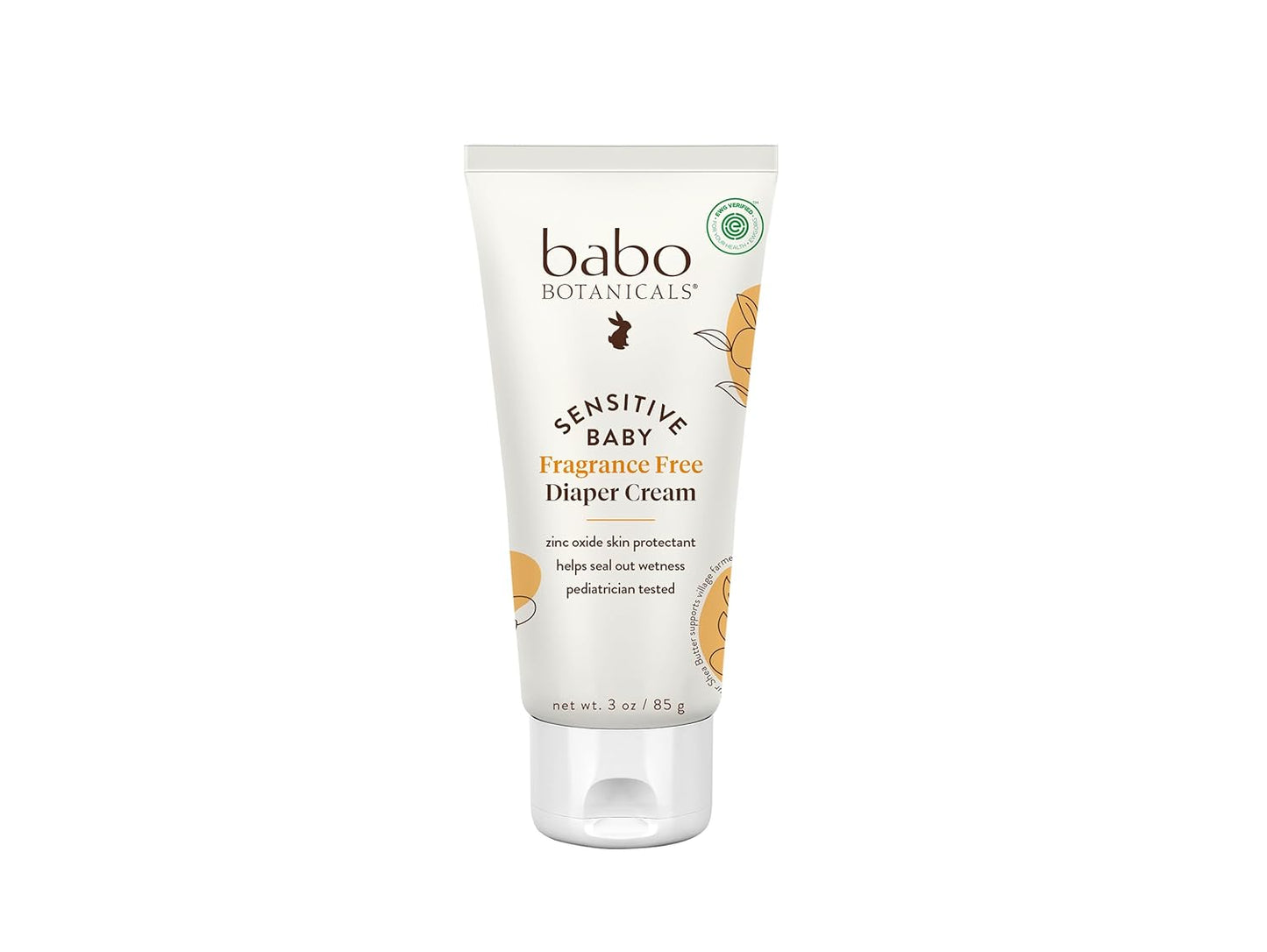 Babo Botanicals Sensitive Baby Fragrance-Free Diaper Cream -6oz