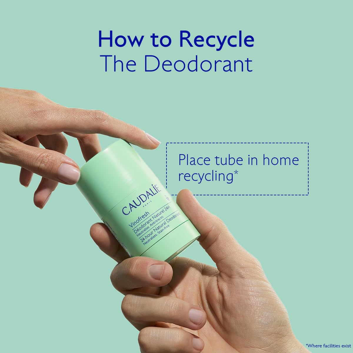 Caudalie Vinofresh Natural Deodorant Stick,