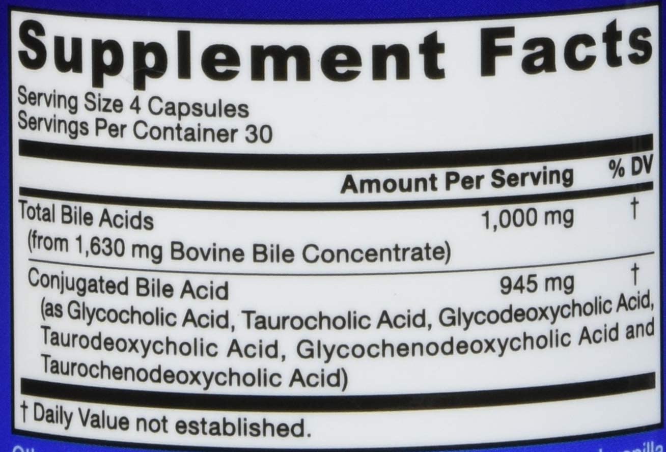 Jarrow Formulas High Potency Bile Acid Factors Formula 120 Count