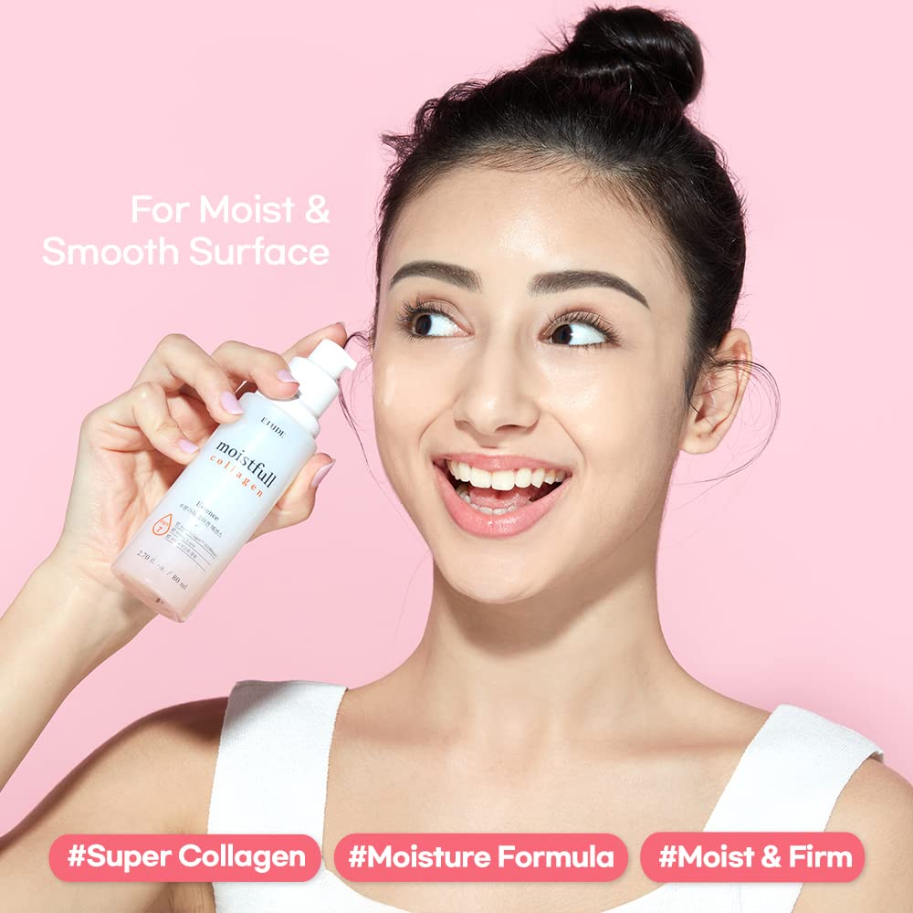 ETUDE Moistfull Collagen Essence, Serum for Face - 2.71 Fl Oz