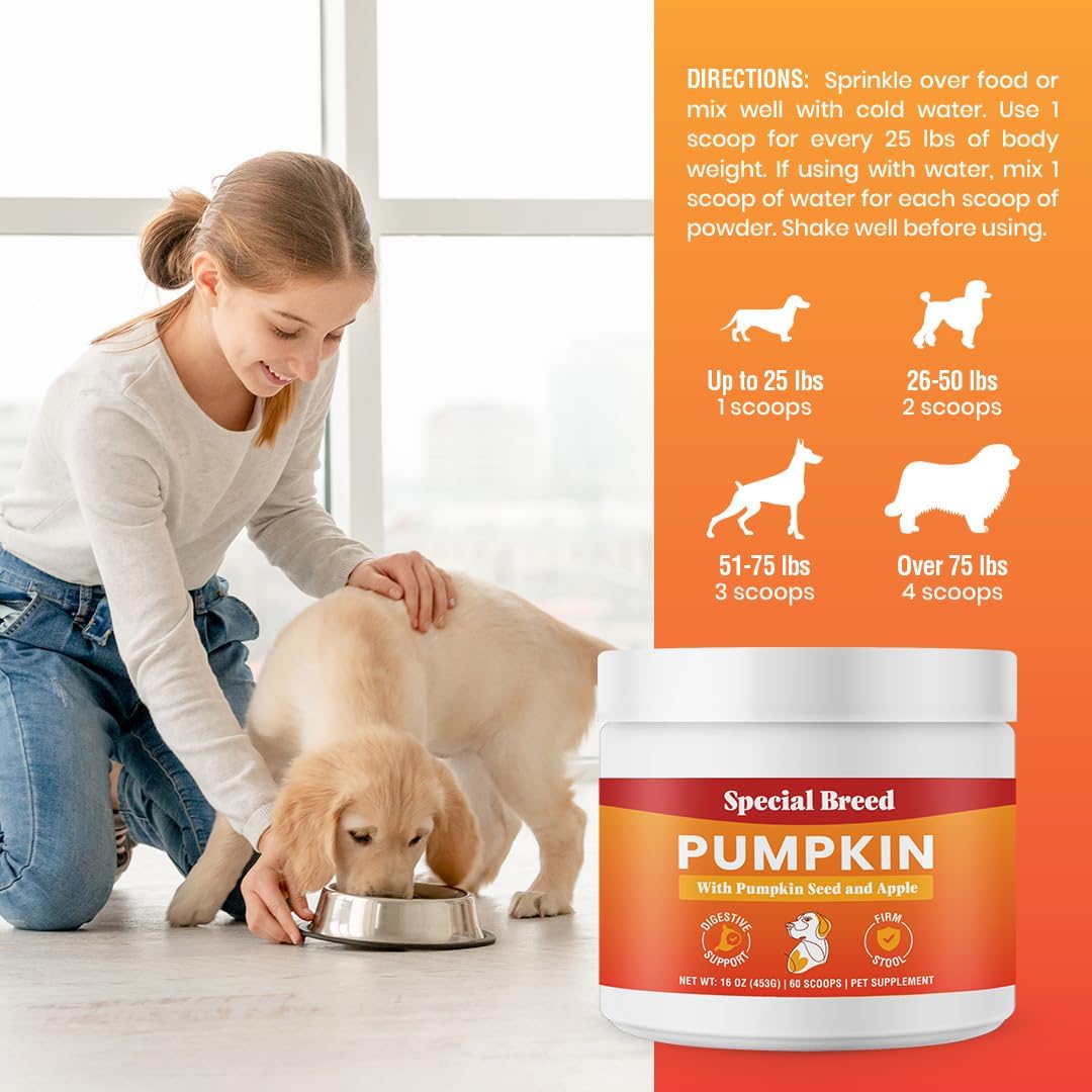 3-in-1 Pumpkin Powder for Dogs - 16 oz