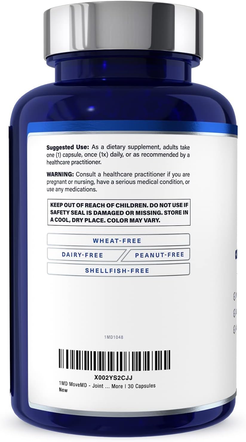 1MD Nutrition MoveMD - Health Supplement for Joint Discomfort & Support 30 count