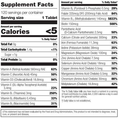 Bariatric Fusion Wild Cherry Complete Chewable Bariatric Multivitamin 120 Tablets