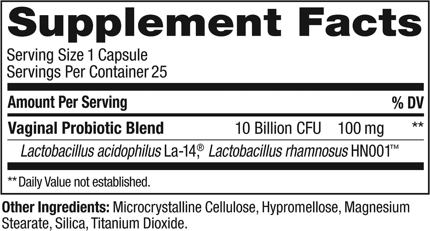 OLLY Happy Hoo-Ha Capsules, Probiotic for Women, Gluten Free - 25 Count
