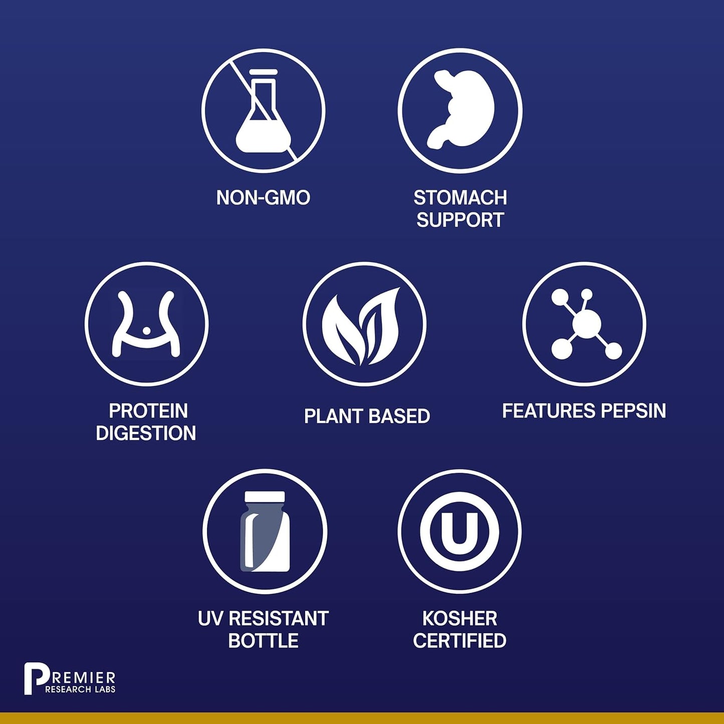 Premier Research Labs HCL Activator - for Digestion & Digestive Aid - 90 Plant-Source Capsules