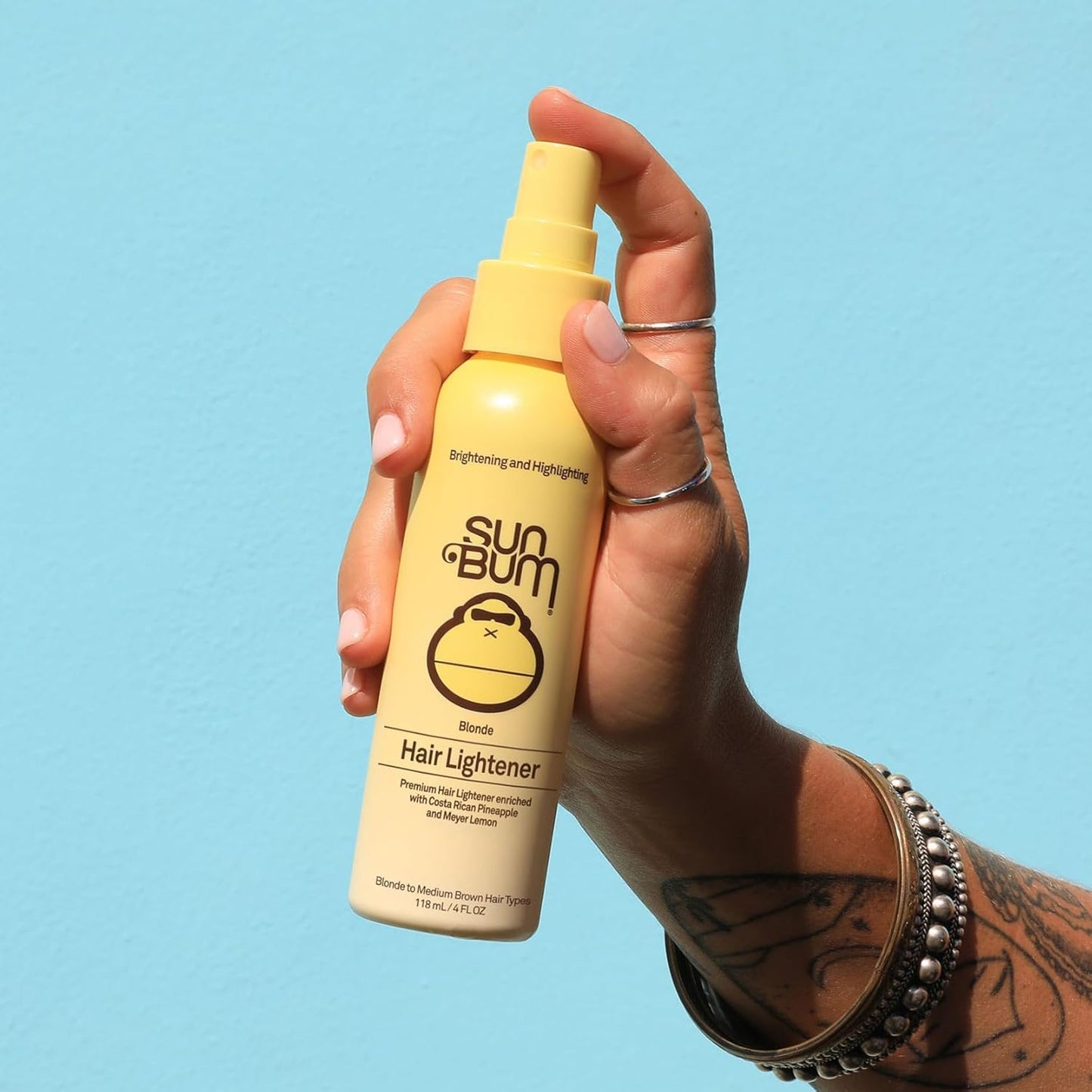 Sun Bum Blonde Formula Hair Lightener, Spray, Banana Scent, 4 oz