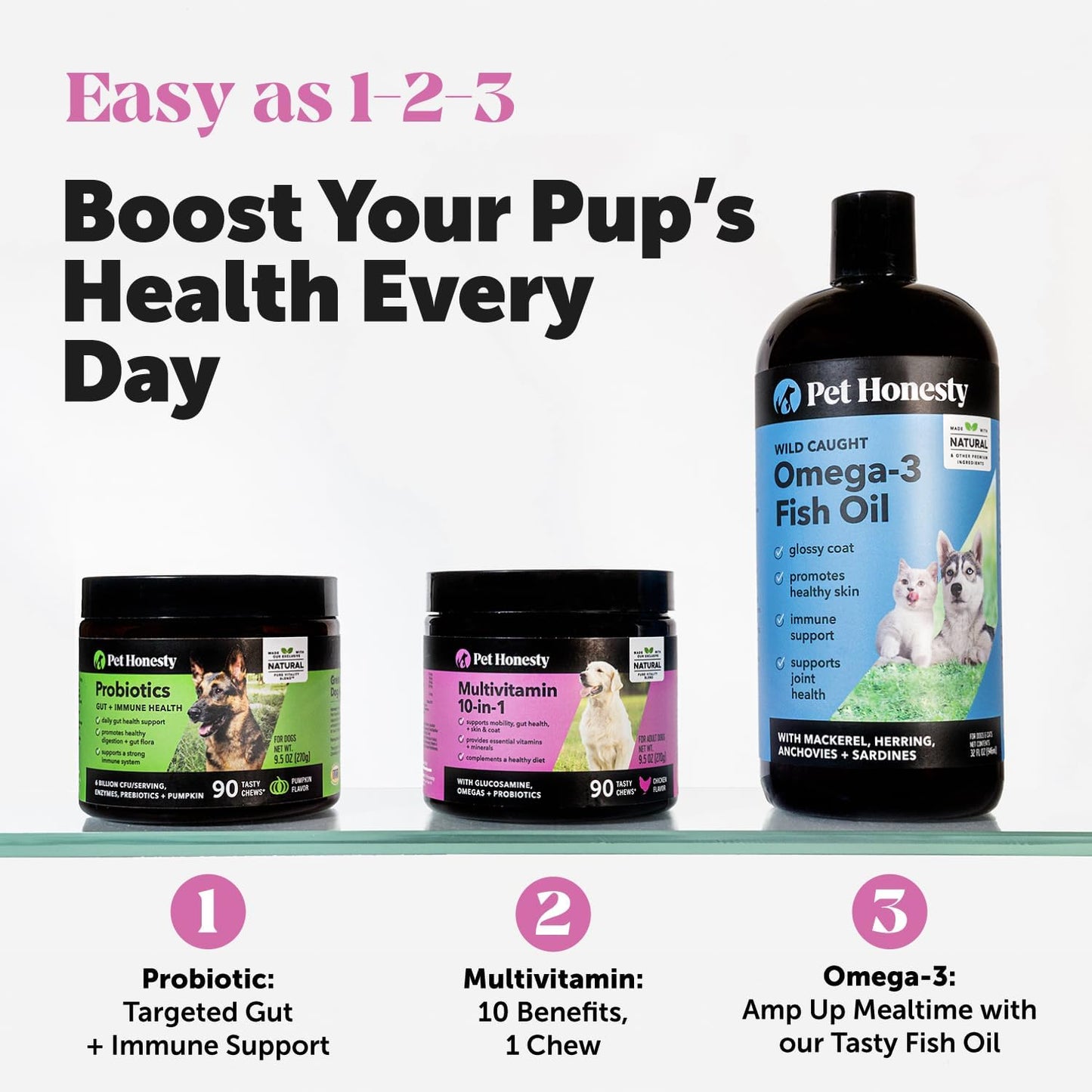 Pet Honesty Multivitamin Dog Supplement 90 count