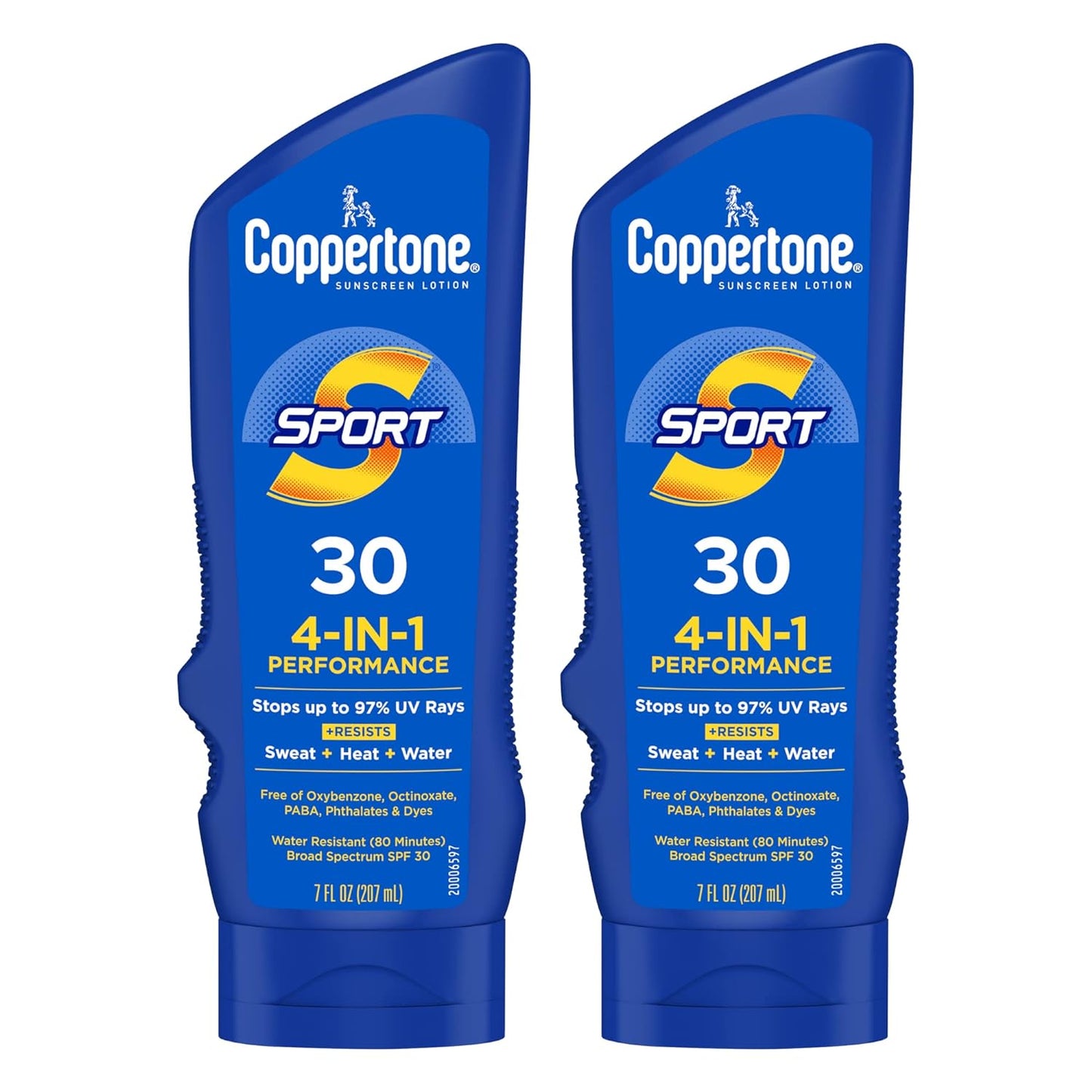 Coppertone Sport Sunscreen Lotion SPF 30 ,3 Fl Oz Bottle, Pack of 2