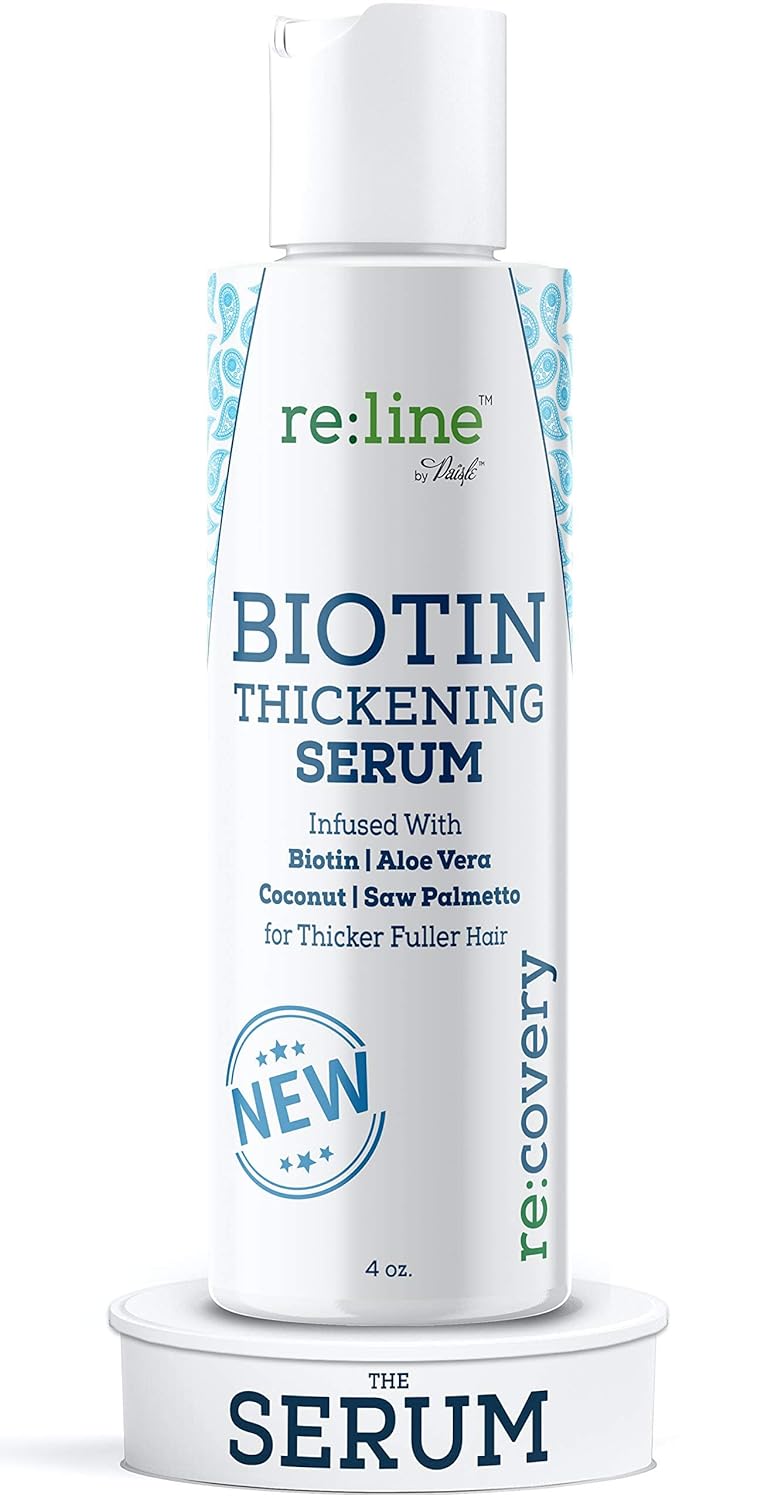 Biotin Hair Growth Serum for Women Men Hair Thickener for Fine Hair