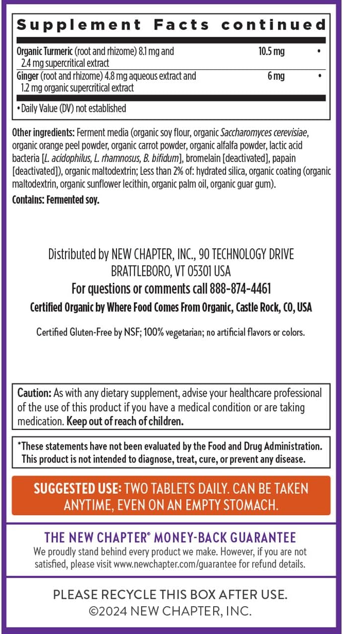 New Chapter Men's Multivitamin Advanced Formula for Stress - 72 count