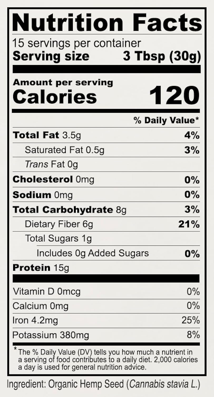 Anthony's Organic Hemp Seed Protein, 1 lb
