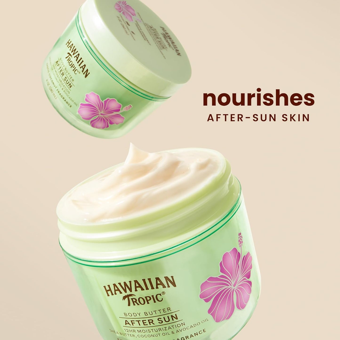 Hawaiian Tropic After Sun Body Butter with Coconut Oil, 8oz