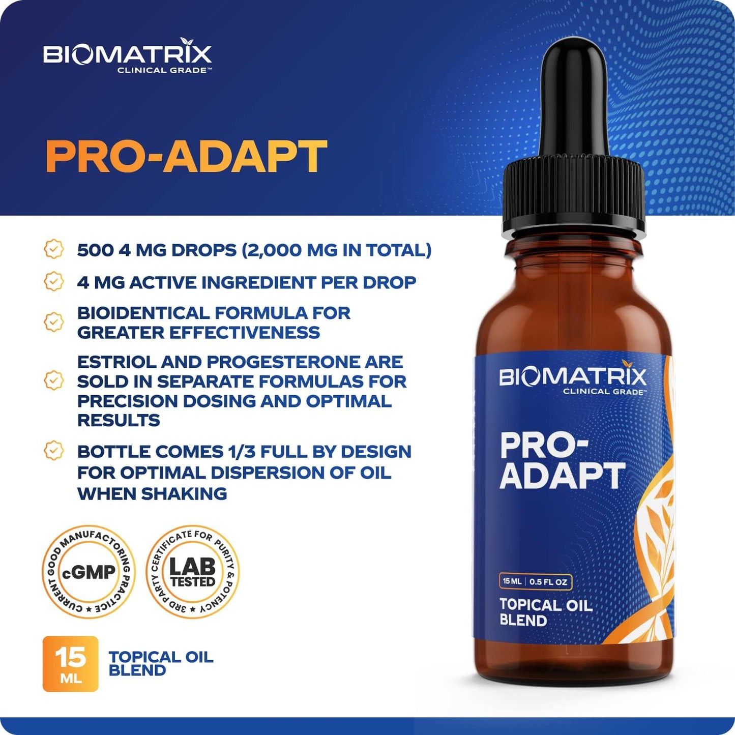 BioMatrix Pro-Adapt (4 mg per Drop, 500 Drops)