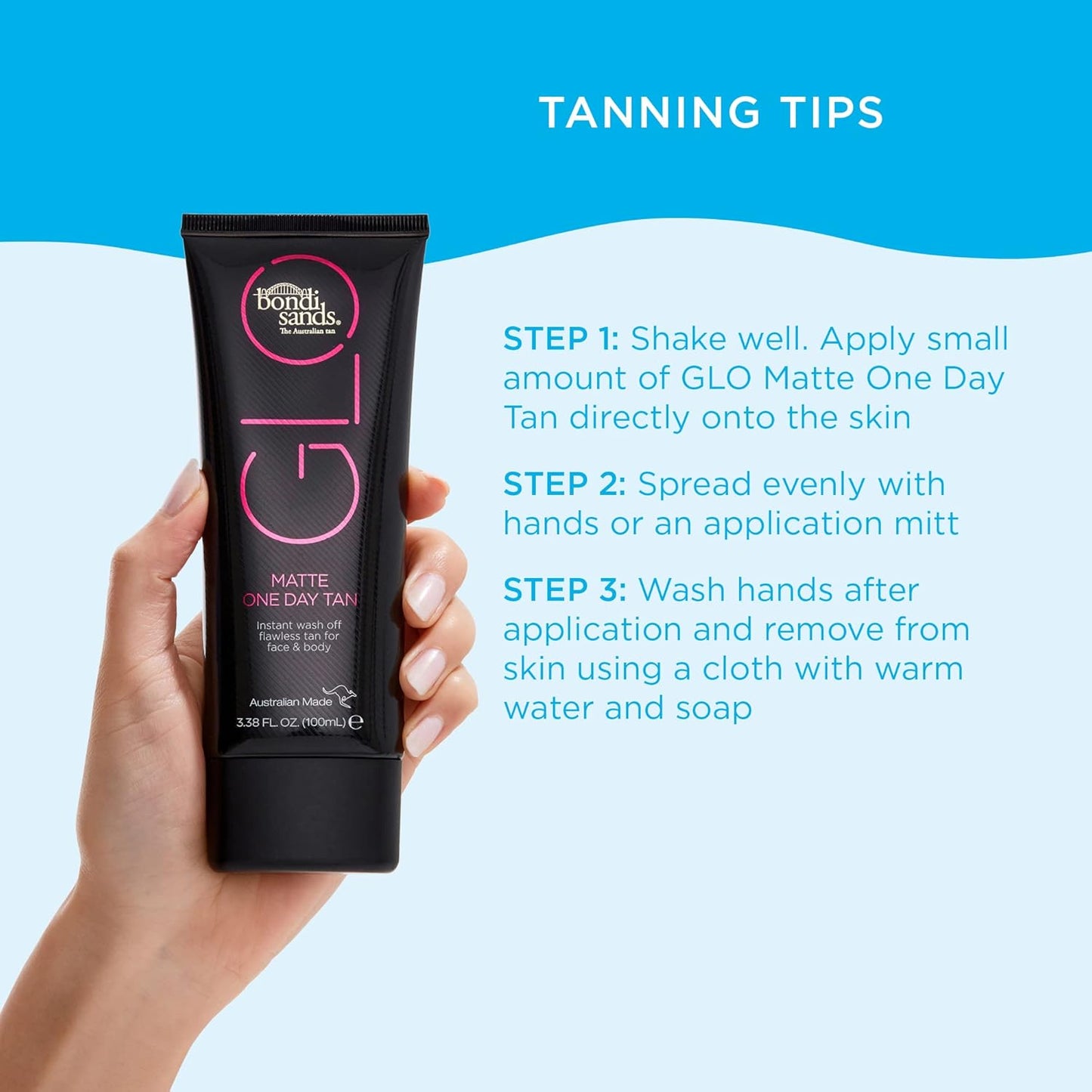 Bondi Sands GLO Matte One Day Tan ,3.38 Oz